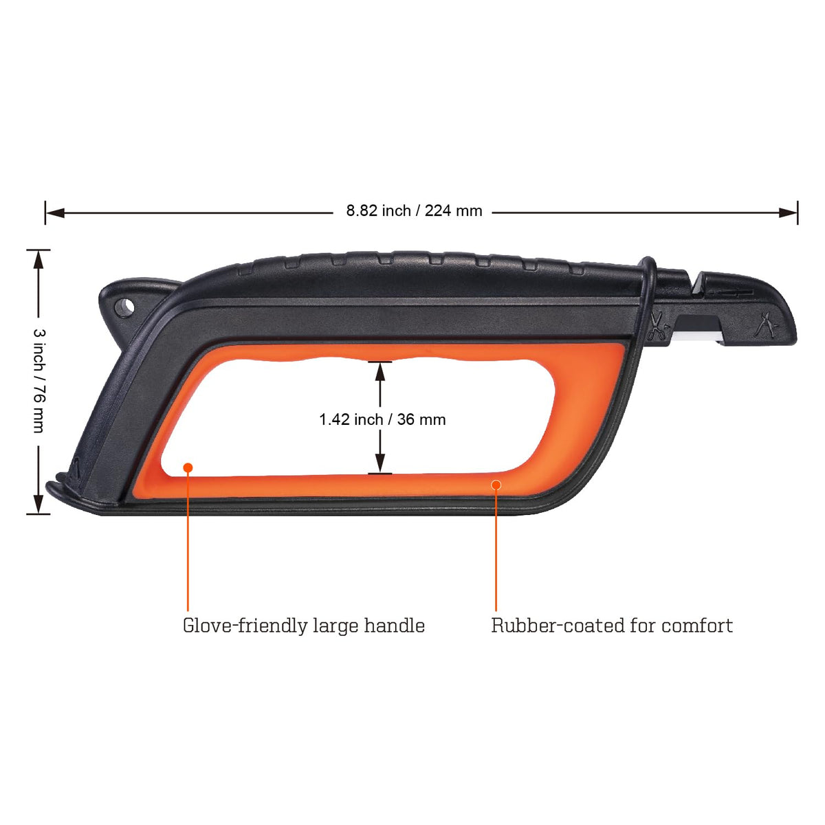 SHARPAL 103N All in 1 Knife Garden Tool Lawn Mower Blade - SHARPAL Official Imagery - 7