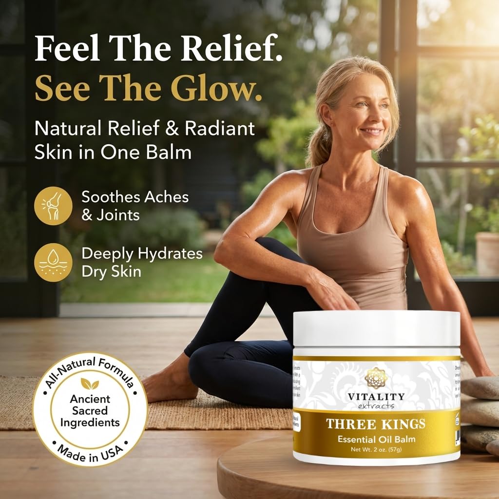Vitality Three Kings Balm 2oz – Frankincense Myrrh Sandalwood