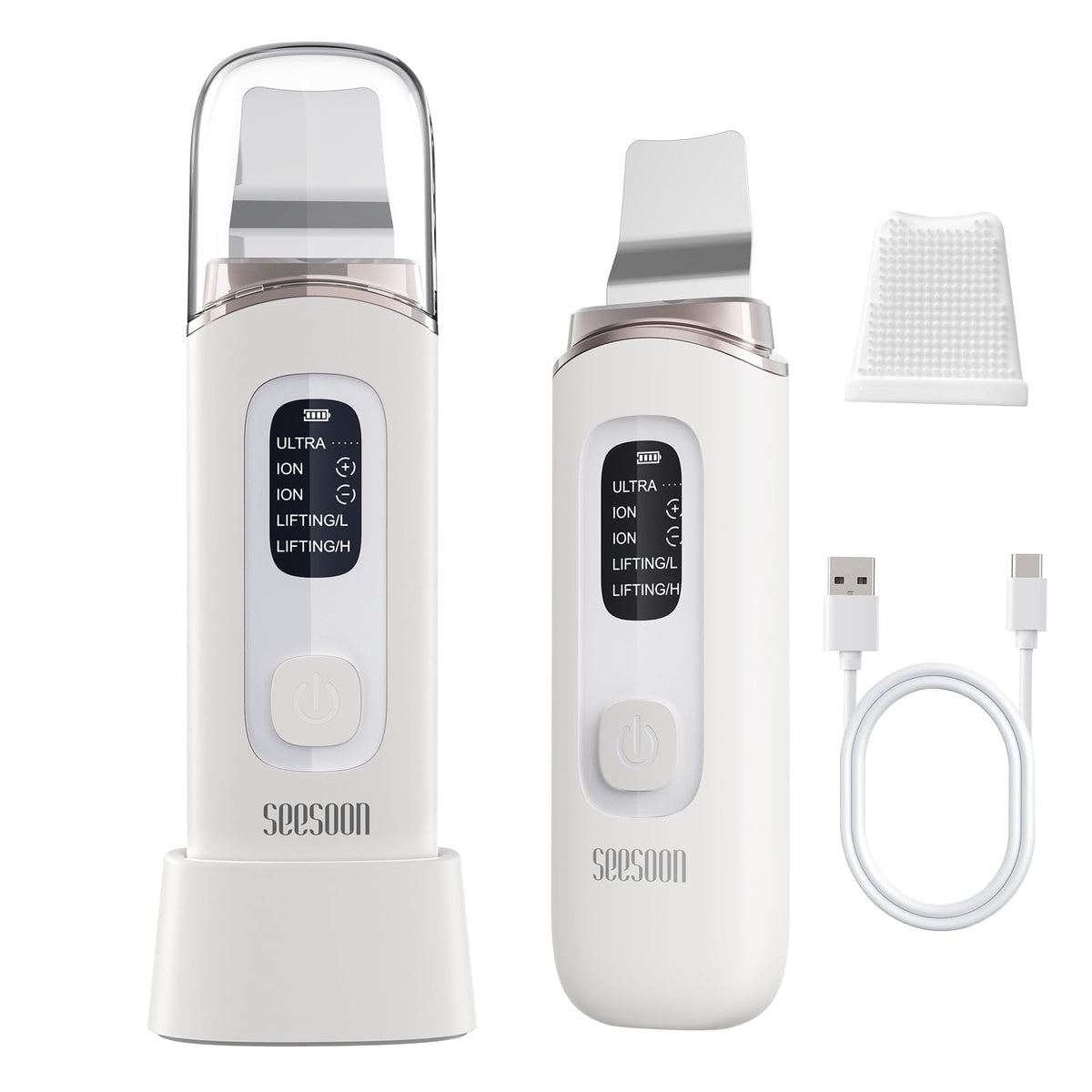 SEESOON Face Scrubber Exfoliator Skin Scrubber Face Spatula - seesoon Official Imagery - 1
