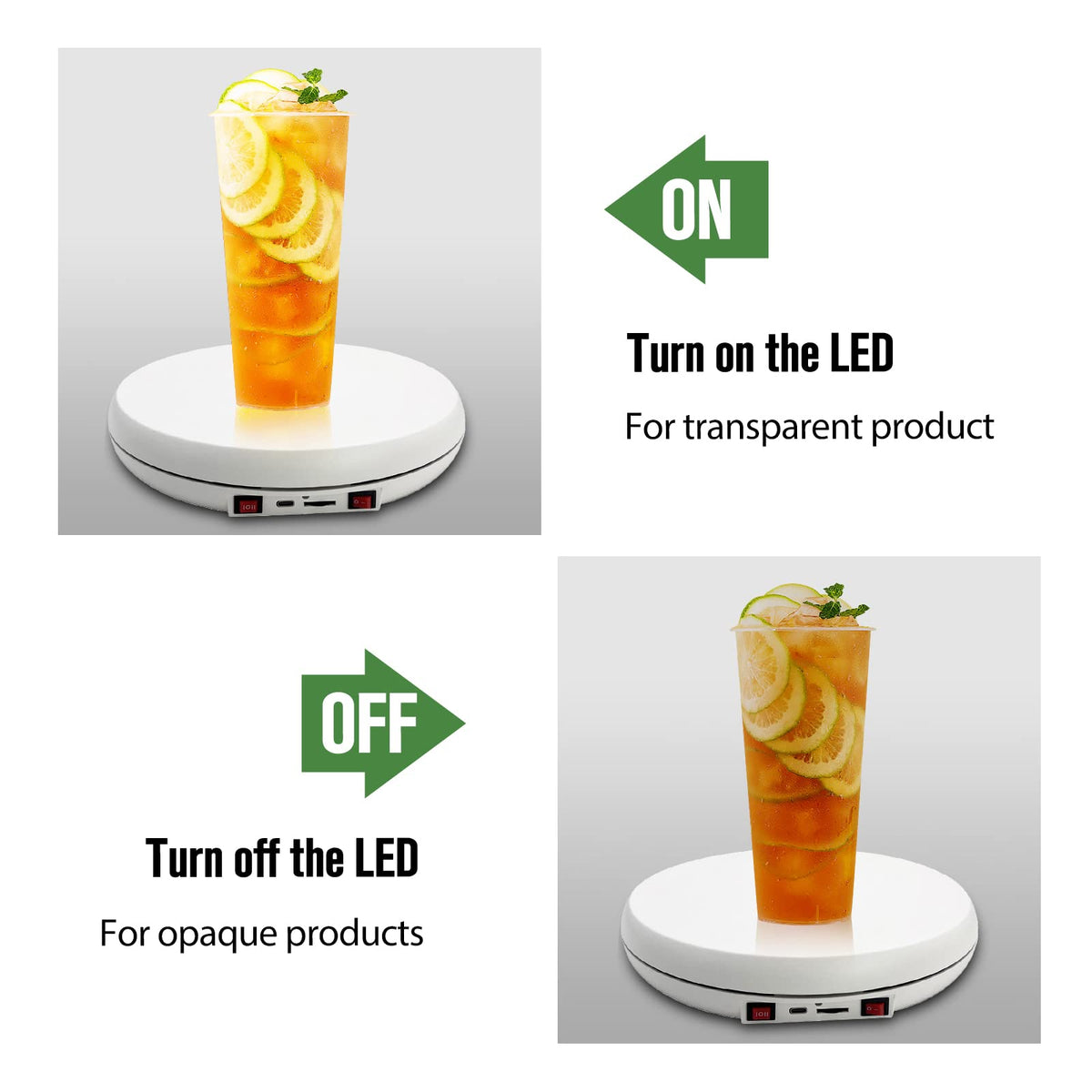 JAYEGT Motorized Rotating Display Stand with LED Light 10 - JAYEGT Official Imagery - 5