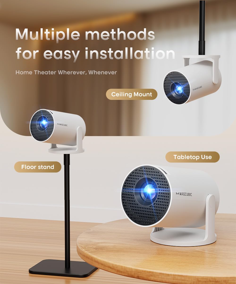 Magcubic HY300PRO Mini Projector with WiFi 6 and Bluetooth 5.4, 4 - Magcubic Official Product View 7