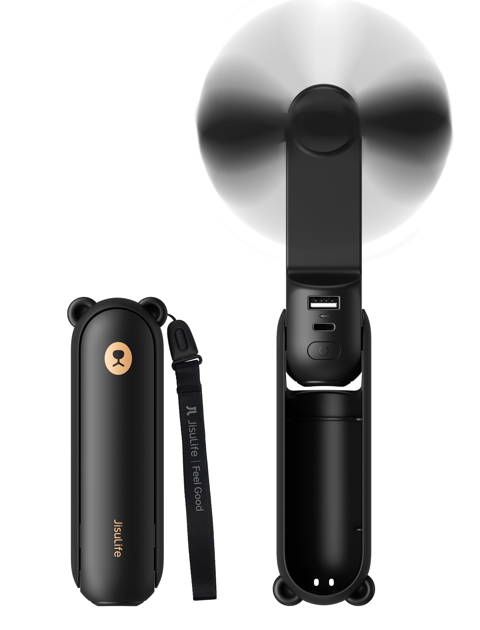 JISULIFE 3 IN 1 Portable Fan with Power Bank & Flashlight Feature - JISULIFE Official Product View 1
