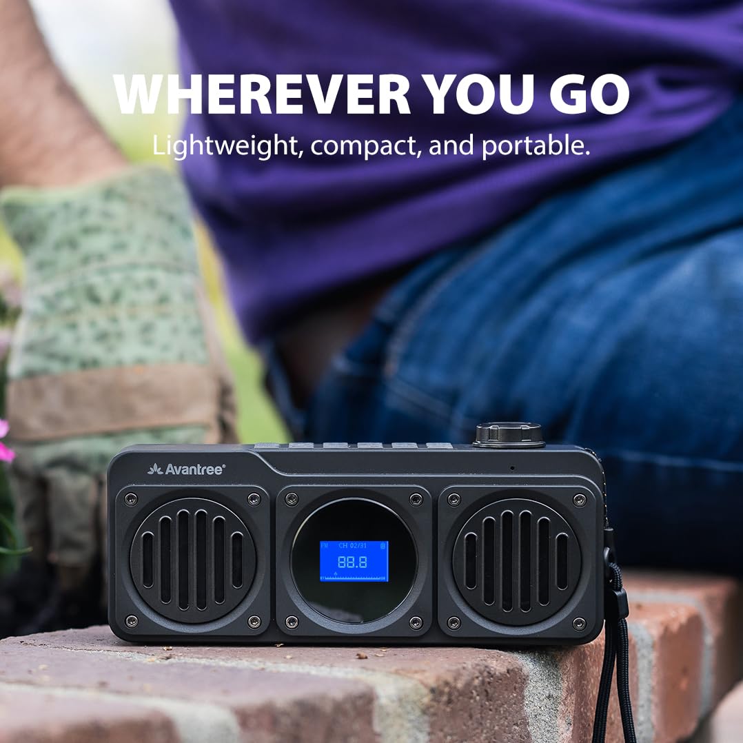 Avantree BoomByte FM Radio Bluetooth Speaker, Stereo