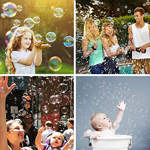 32 Piece Mini Bubble Wands Bulk, 8 Color Bubbles Party Favor - Product Imagery