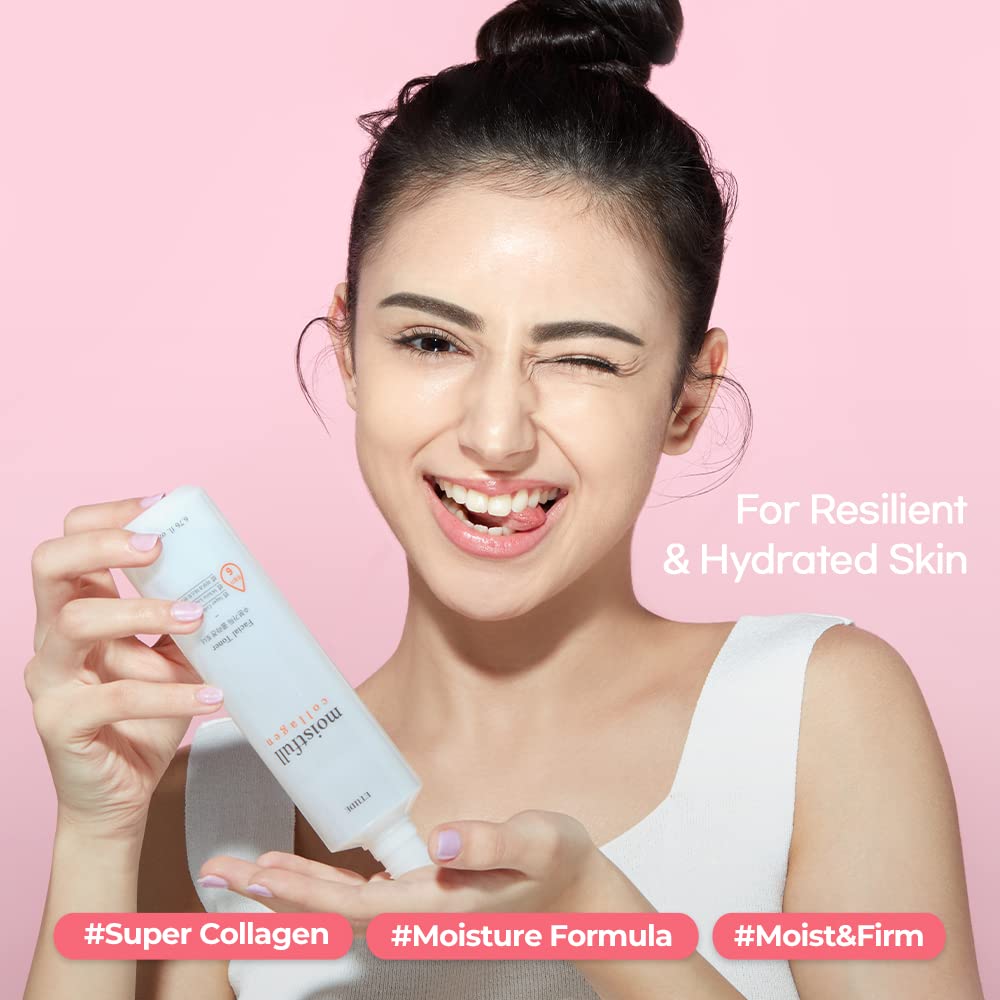 Etude Moistfull Collagen Korean Face Toner Hydrating 6 76 fl - ETUDE Official Imagery - 3