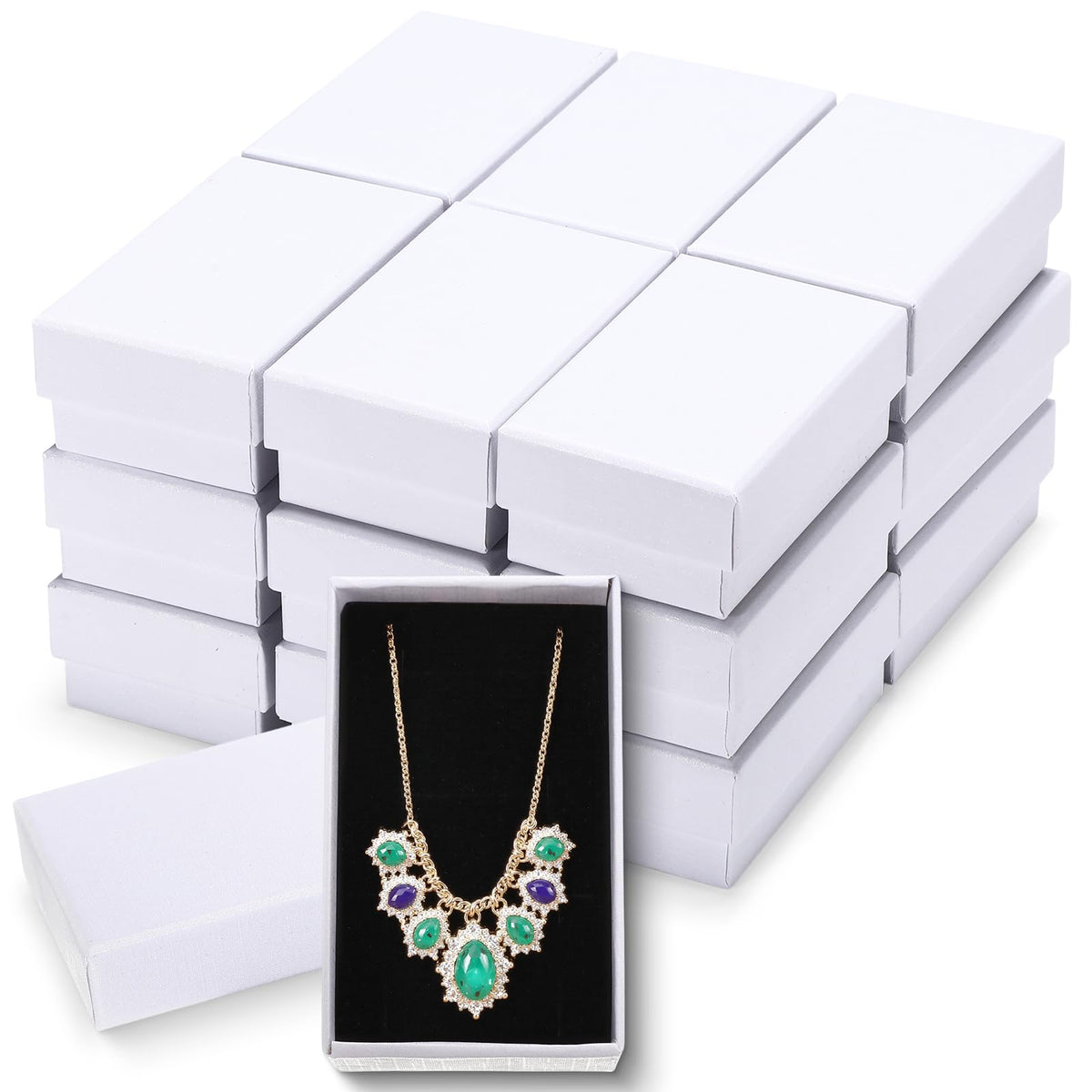 Batiyeer 36 Pcs Jewelry Gift Boxes Bulk White 3 2 x 2 x 1 2 - Batiyeer Official Imagery - 1