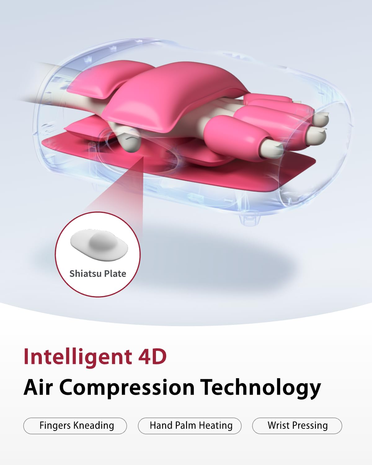 CINCOM Hand Massager with Heat and Compression, Finger and Palm Massag - View 2