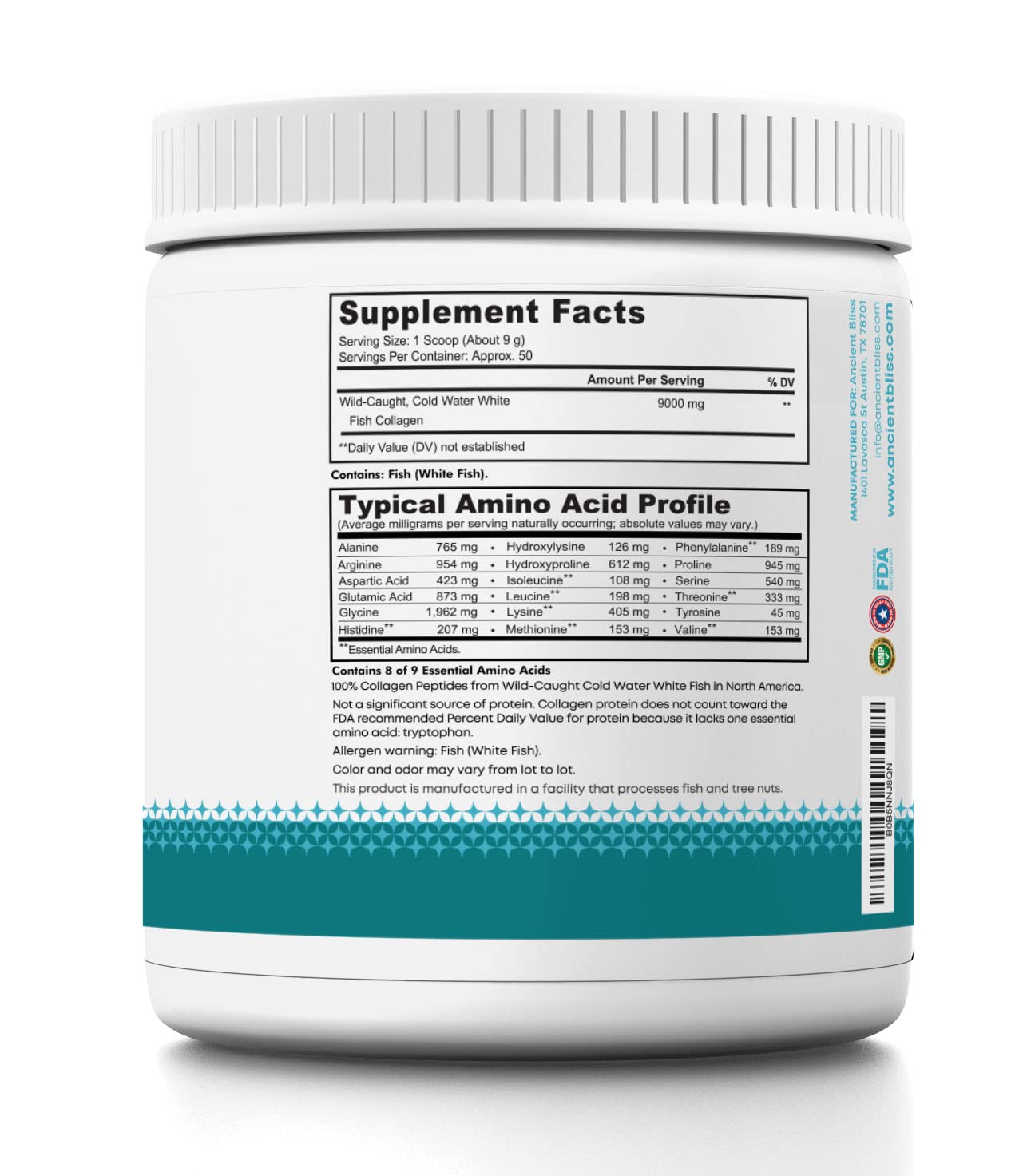 Ancient Bliss Wild Caught Marine Fish Collagen Peptides - Ancient Bliss Official Imagery - 3