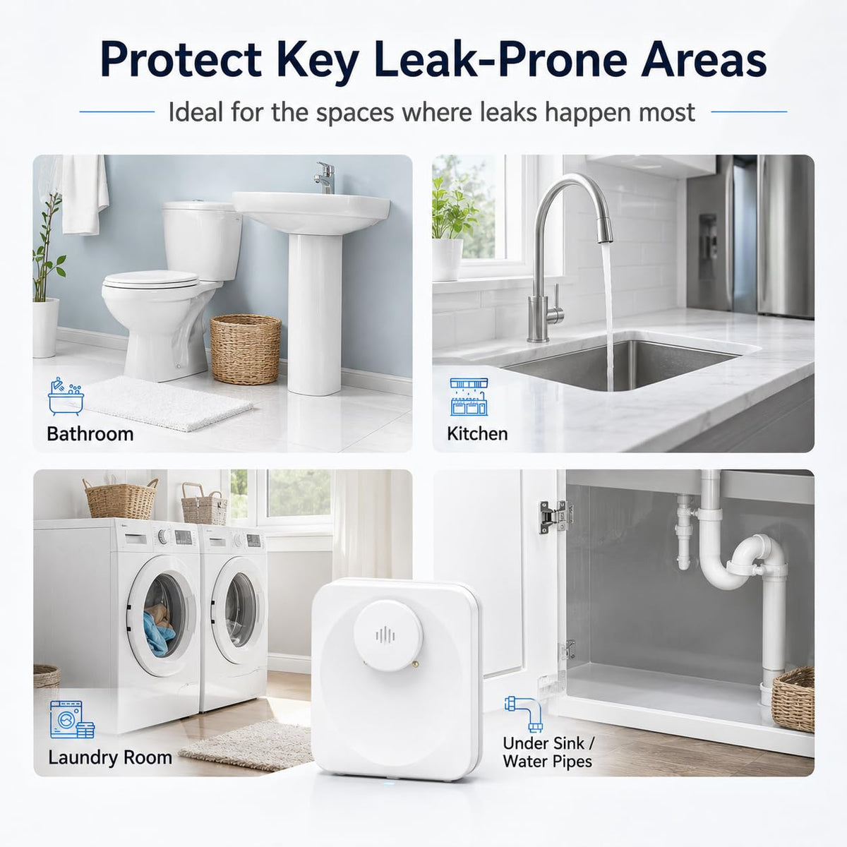 Water Leak Detector for Home WiFi Remote Checking Smart - Decruil Official Imagery - 6