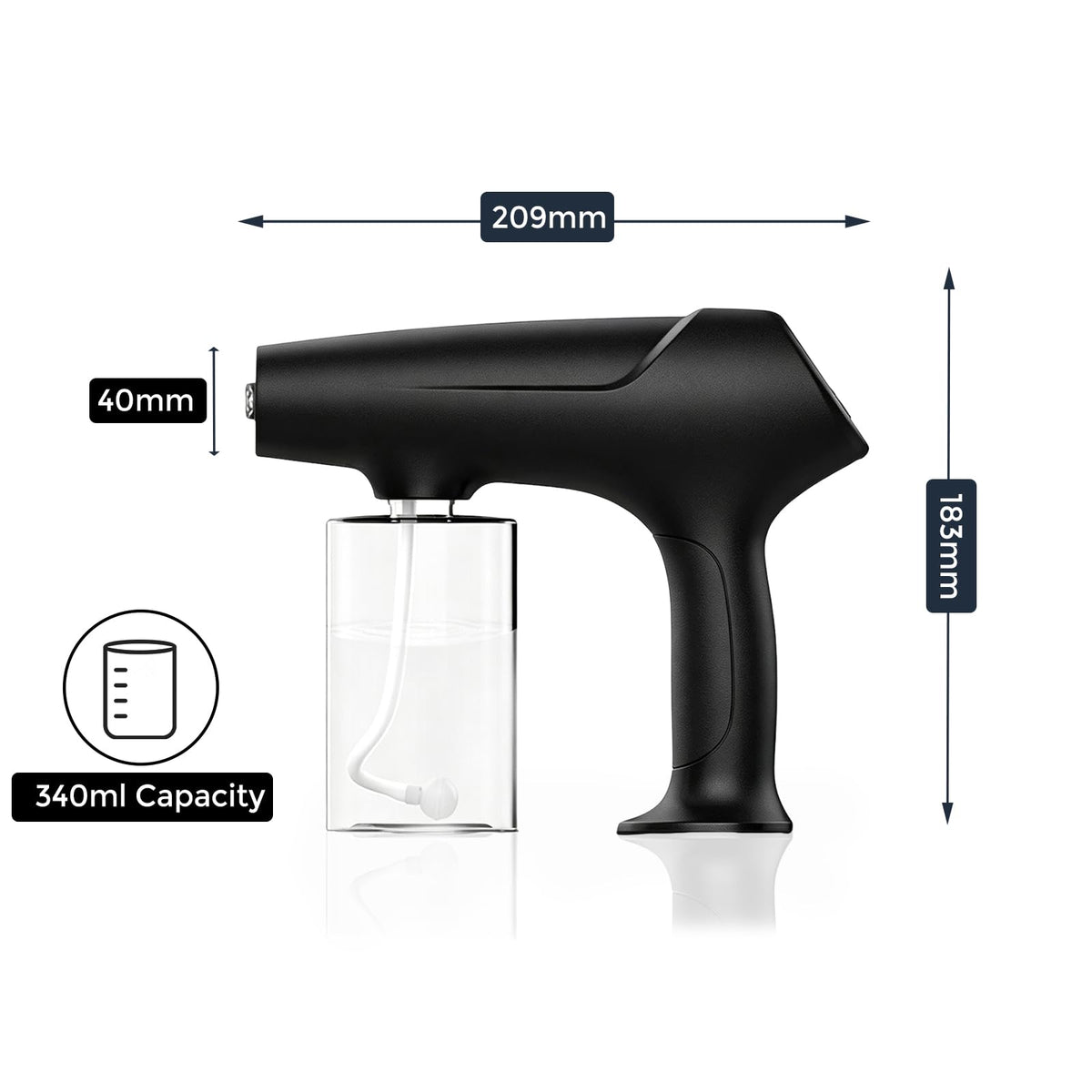 Barber Spray Bottle with Blue Light Rechargeable - Hovinke Official Imagery - 3