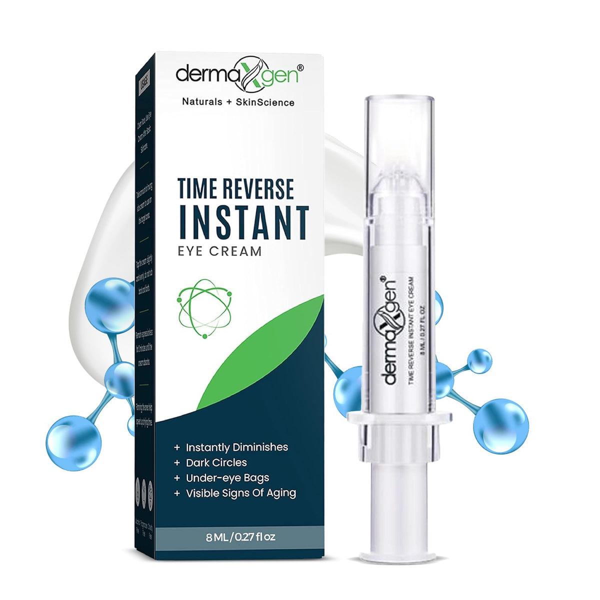 Elasticity Repair Serum Eye Cream Lightweight Skincare Duo - DERMAXGEN Official Imagery - 4
