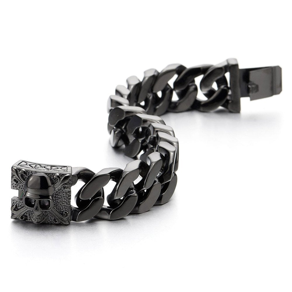 COOLSTEELANDBEYOND Mens Large Vintage Brushed Finishing - COOLSTEELANDBEYOND Official Imagery - 5
