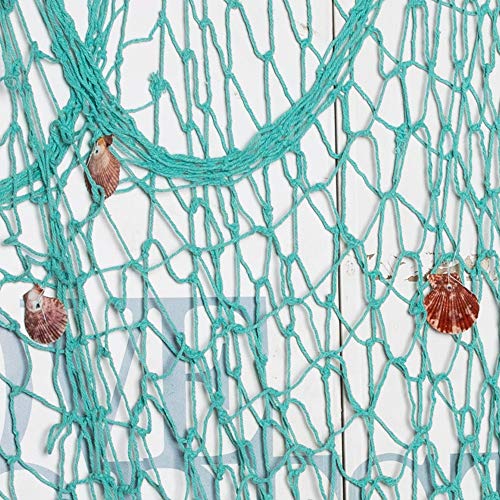 Rosoz Fish Net Decoration for Party, 79 x 59in Fishing Net with - Product Imagery
