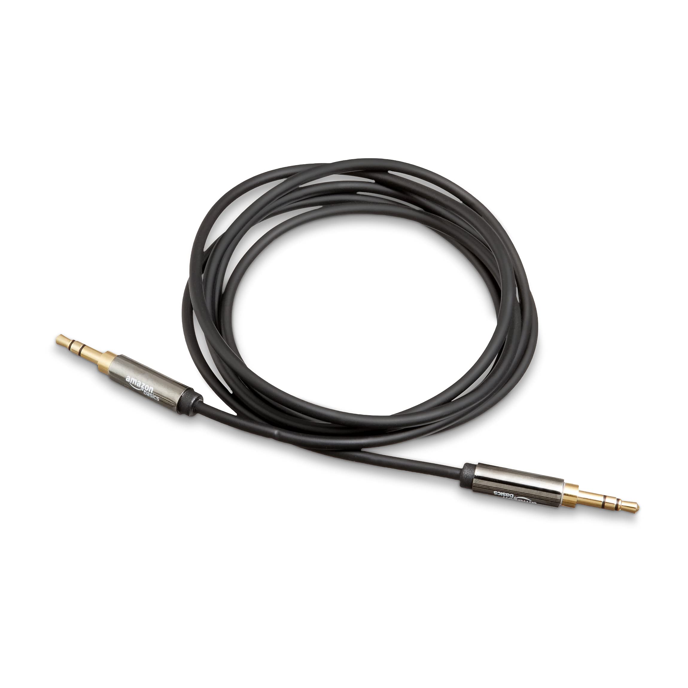 Amazon Basics 3.5mm Male-to-Male Stereo Audio Cable for Speakers, by Amazon Basics - Angle View 6