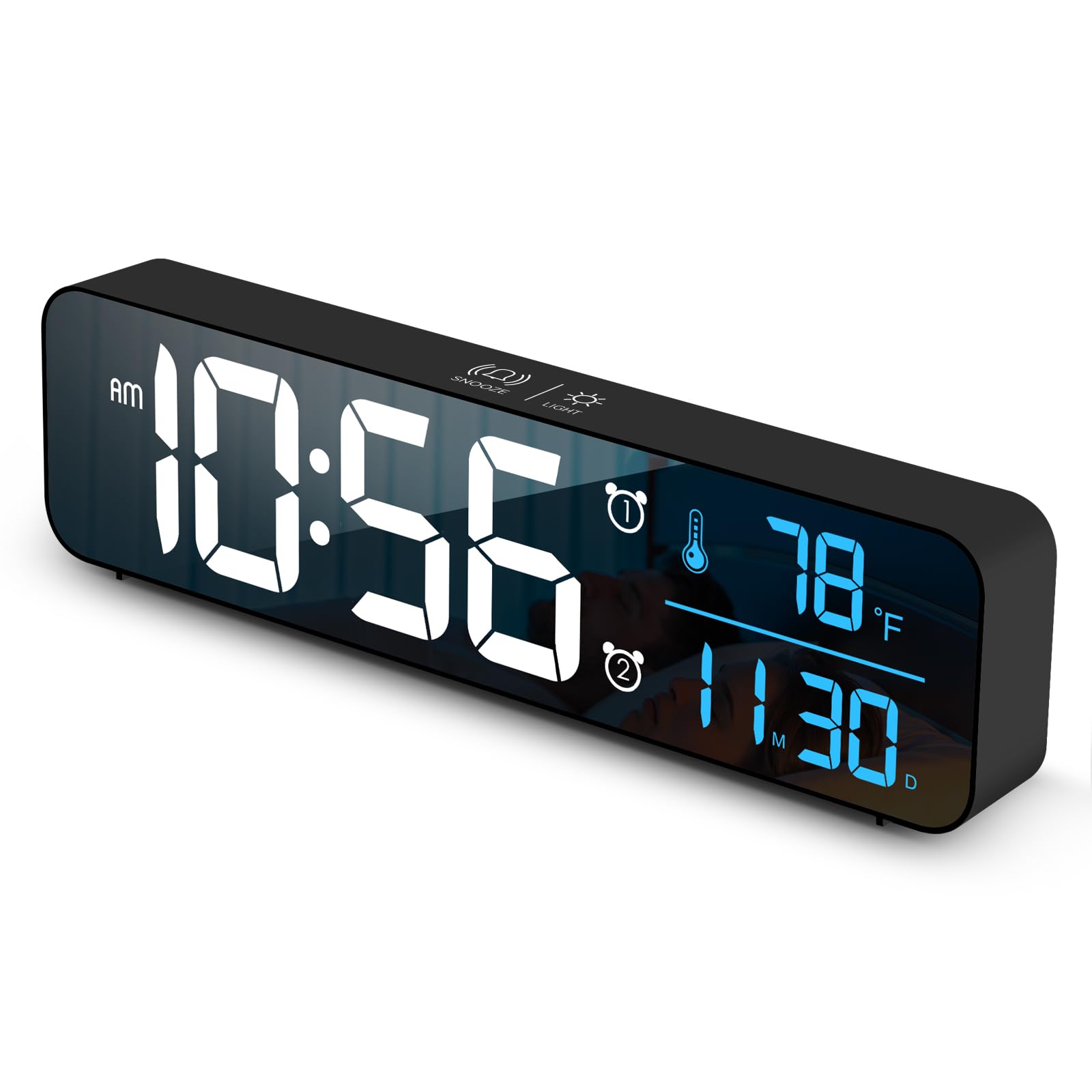 Abovsare Digital Clock Large Display, Alarm Clock for Living Room - Abovsare Official Product View 9