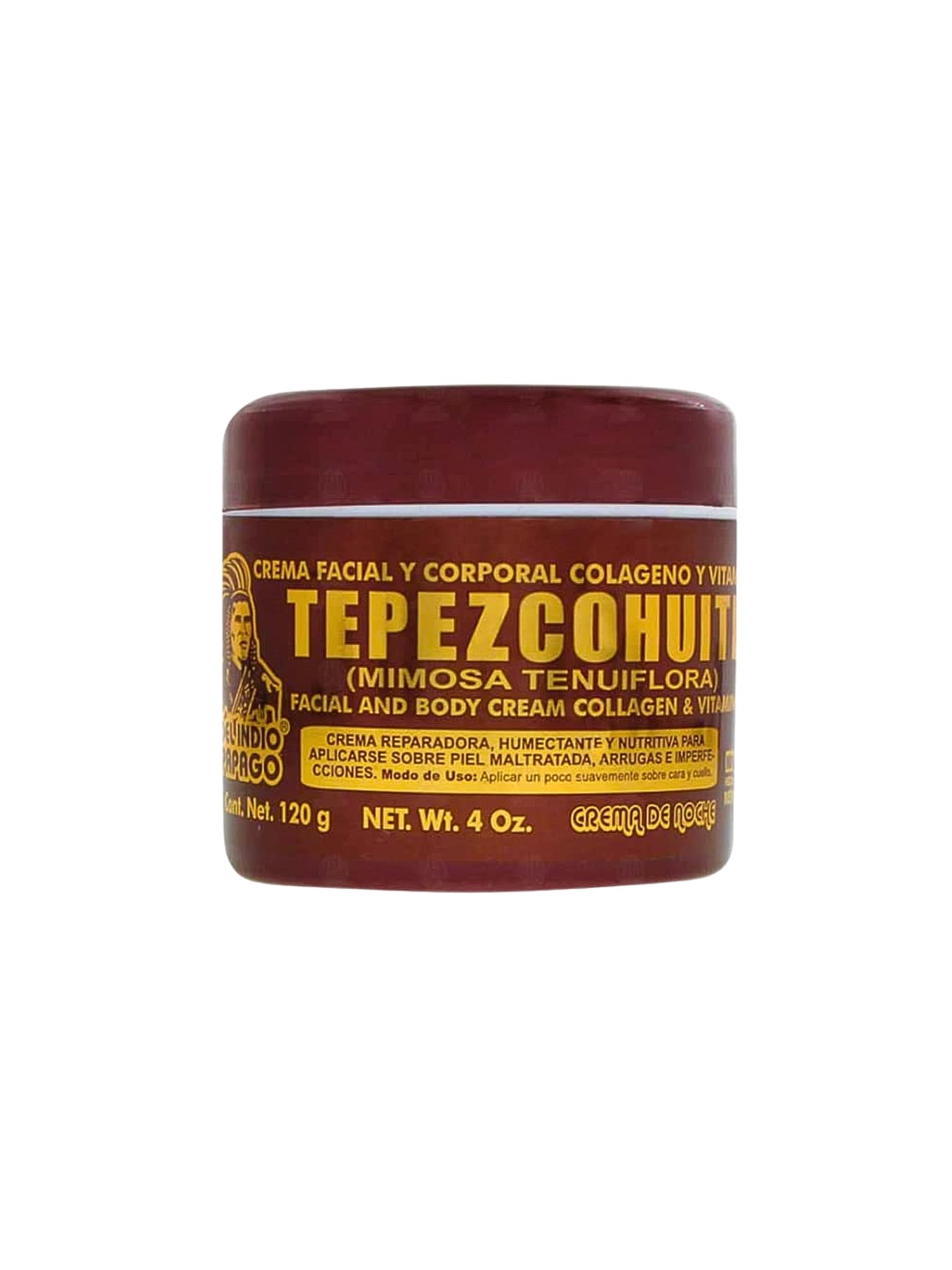 DEL INDIO PAPAGO Facial Night Skin Cream With Tepezcohuite 60g - Del Indio Papago