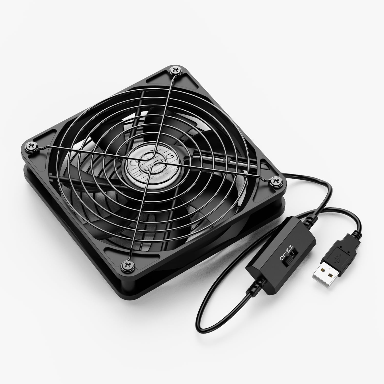 ELUTENG 40mm USB Fan with 3 Speed Control USB Ventilator 5V Max 5 by ELUTENG - Angle View 8