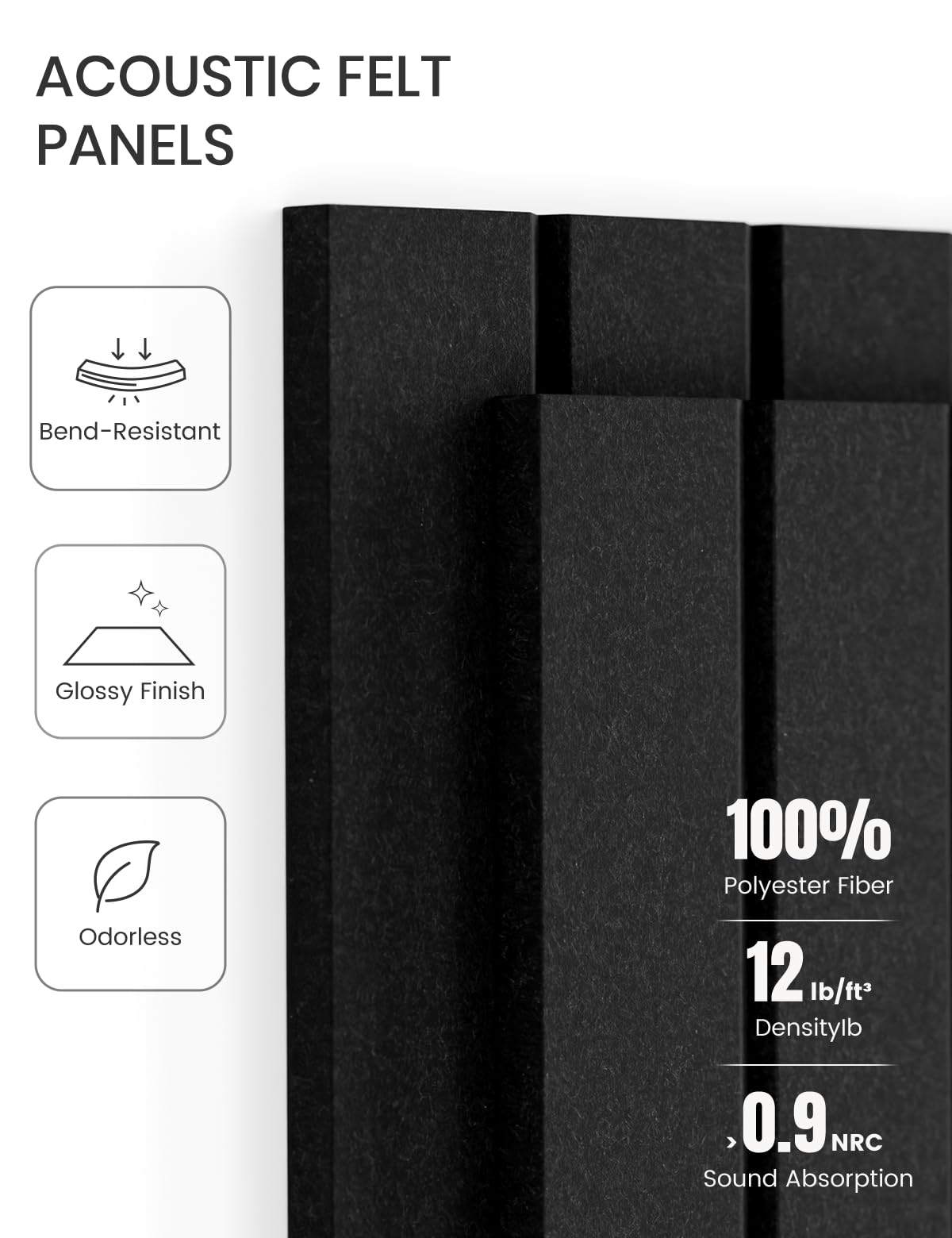 48 x 36 Large Felt Bulletin Board Black - Fluxynara Official Imagery - 6