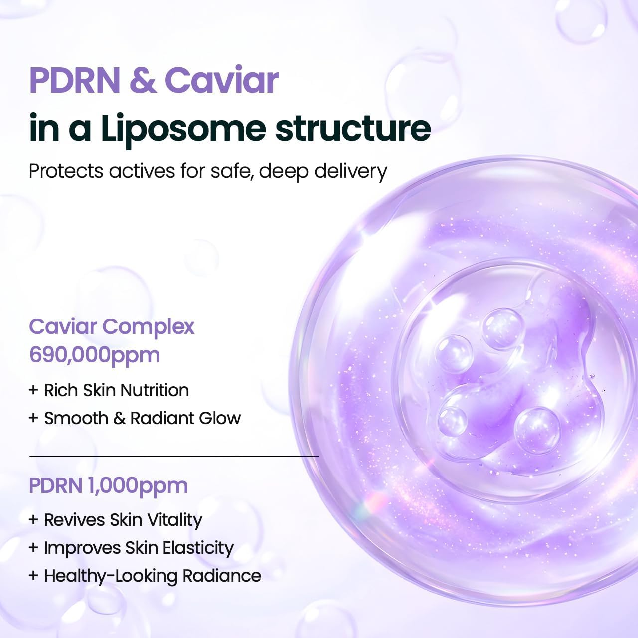 BIODANCE Caviar PDRN Liposome Bubble Booster, Micro-Bubble Foam - BIODANCE