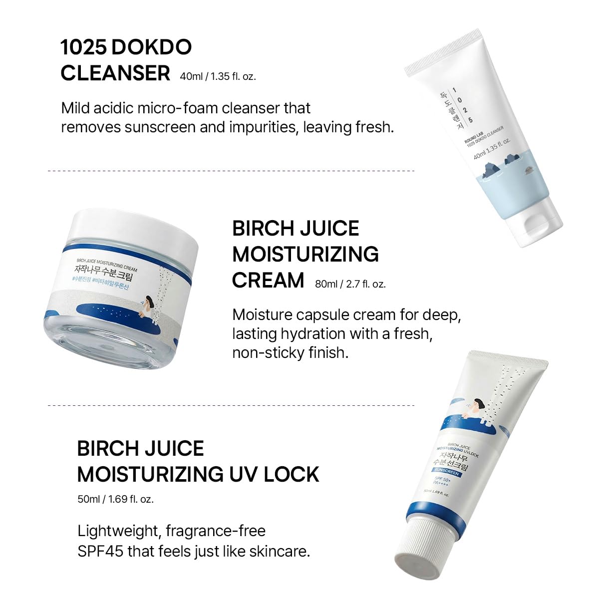 ROUND LAB Hydrating Skin Care Gift Set - ROUND LAB Official Imagery - 3