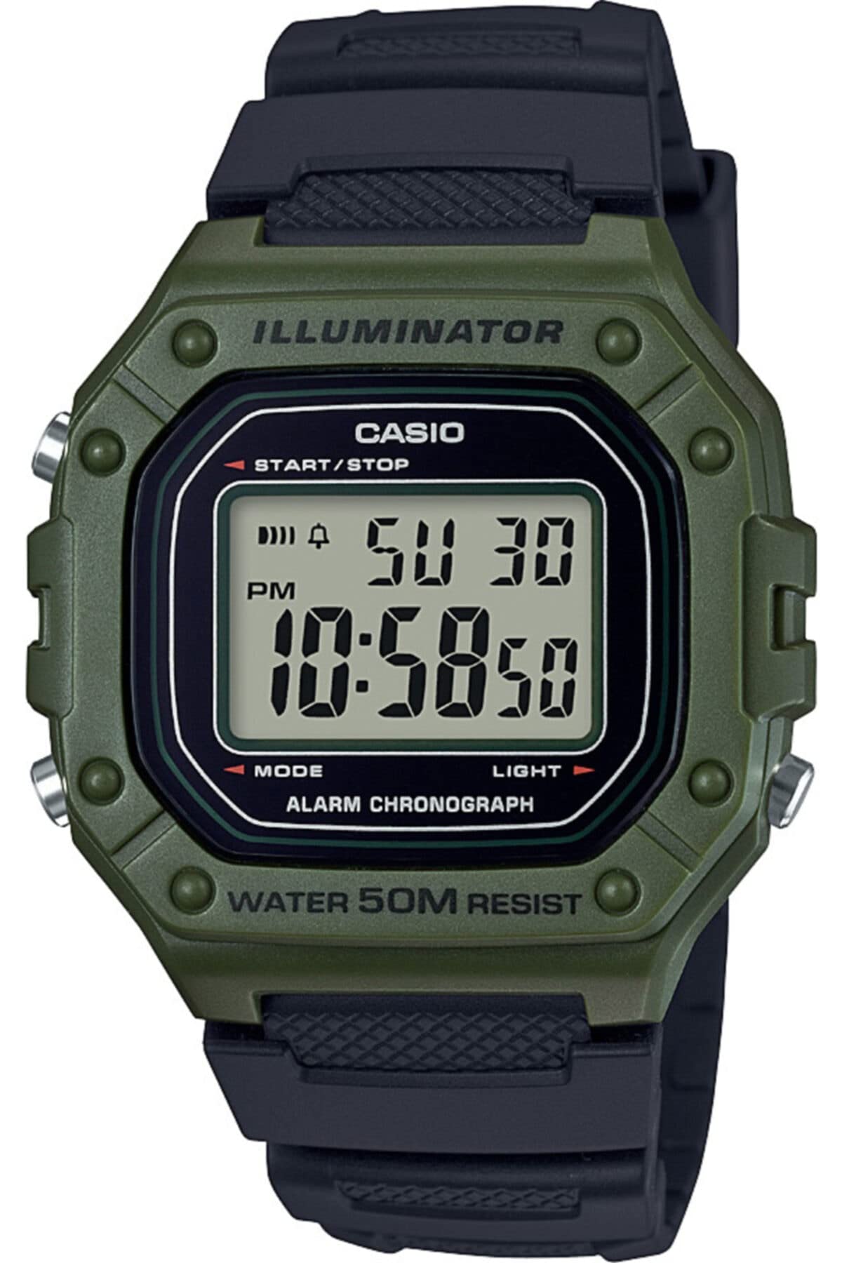 Casio W218H Series | Men’s Digital Watch | 50M WR | 1/100 Second Stopw - View 3