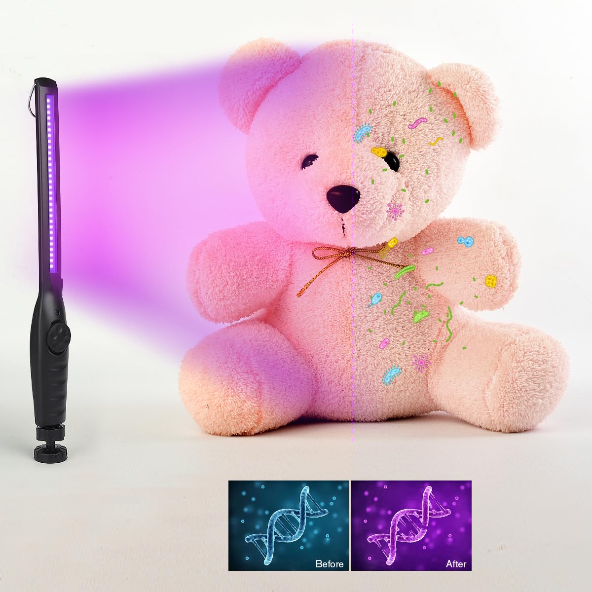 UV Light Sanitizer Portable UV Light Disinfection Lamp USB - HIUPN Official Imagery - 4