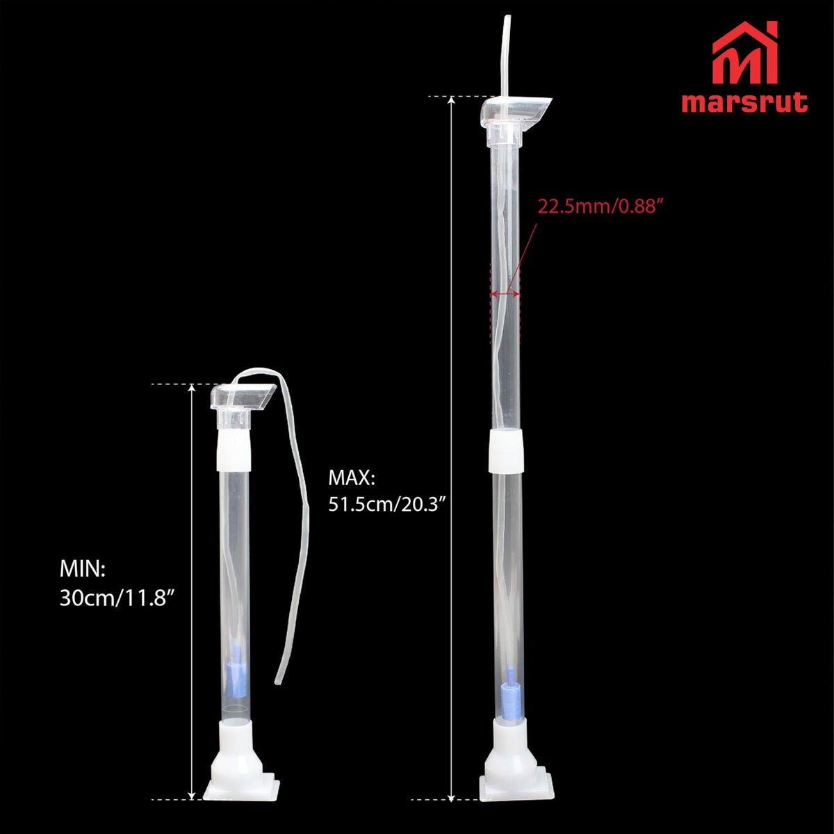 Marsrut 5pcs Under Gravel Filter Aquarium Uplift Tube - Marsrut Official Imagery - 3