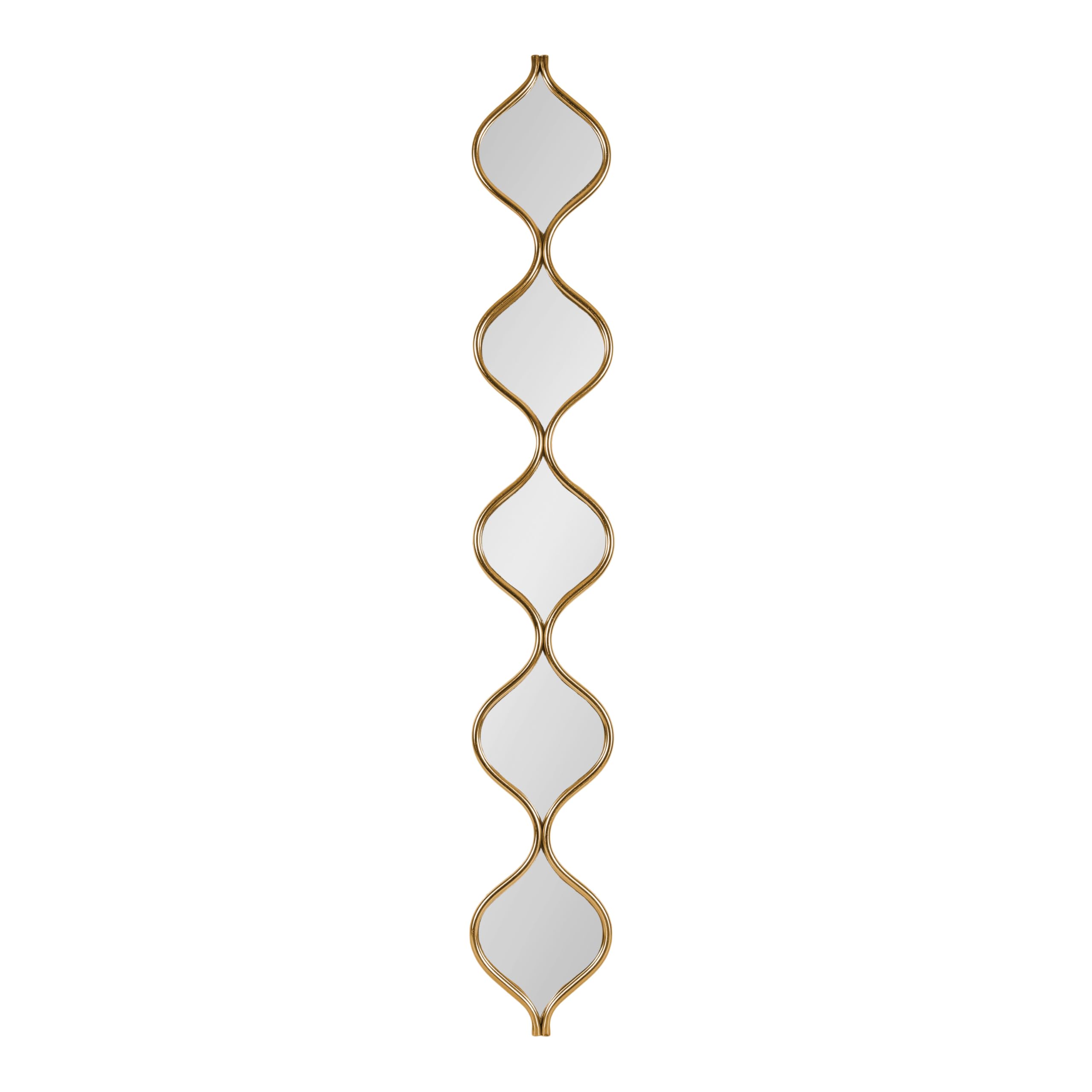 Kate and Laurel Loxi Slim Teardrop Panel Wall Mirror, 7 x 42, - Product Imagery