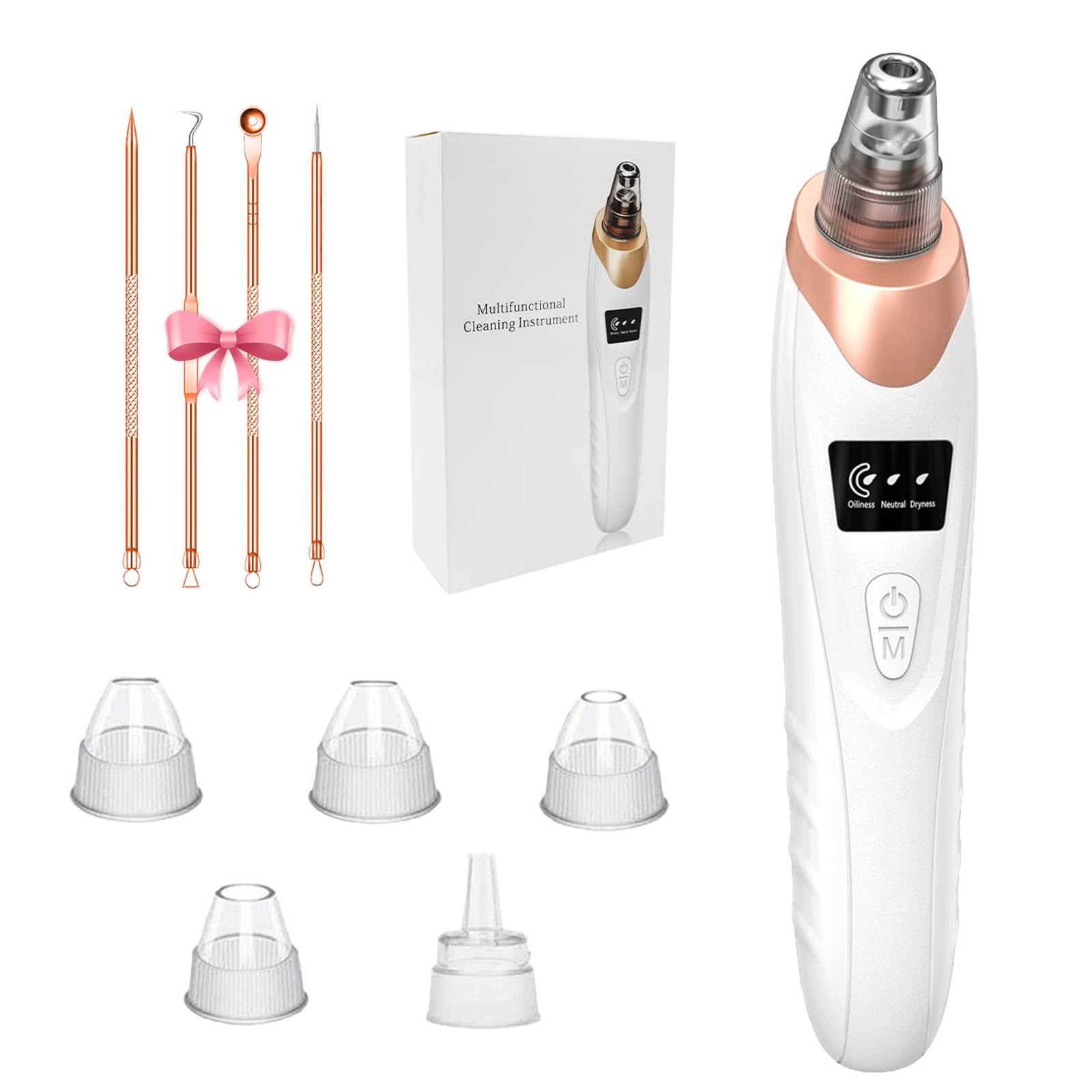 Blackhead Remover Pore Vacuum,Facial Pore Cleaner Blackhead - Product Imagery