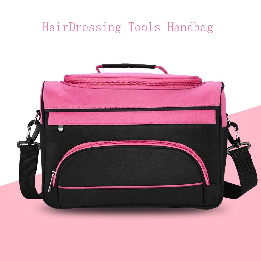 xuuyuu cosmetic case with shoulder strap, portable salon organizer for hairdressing tools and cosmetics, large capacity travel handbag