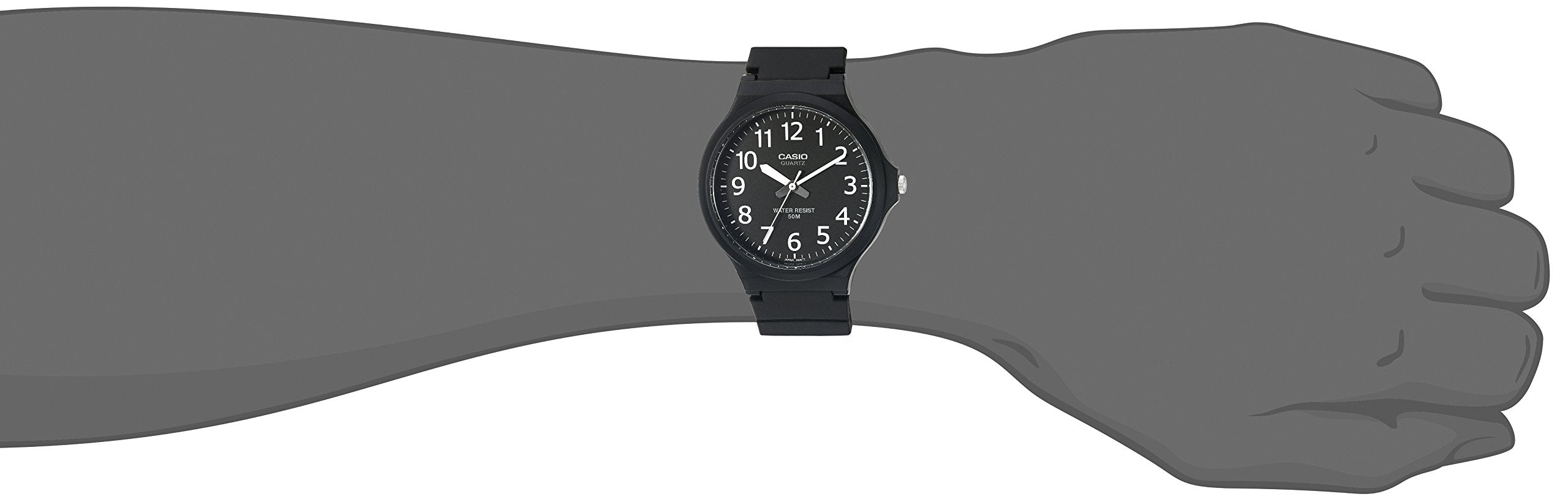 Casio MW240 Series | Men’s Quartz Watch | 50M WR | Large Resin Case | - View 2
