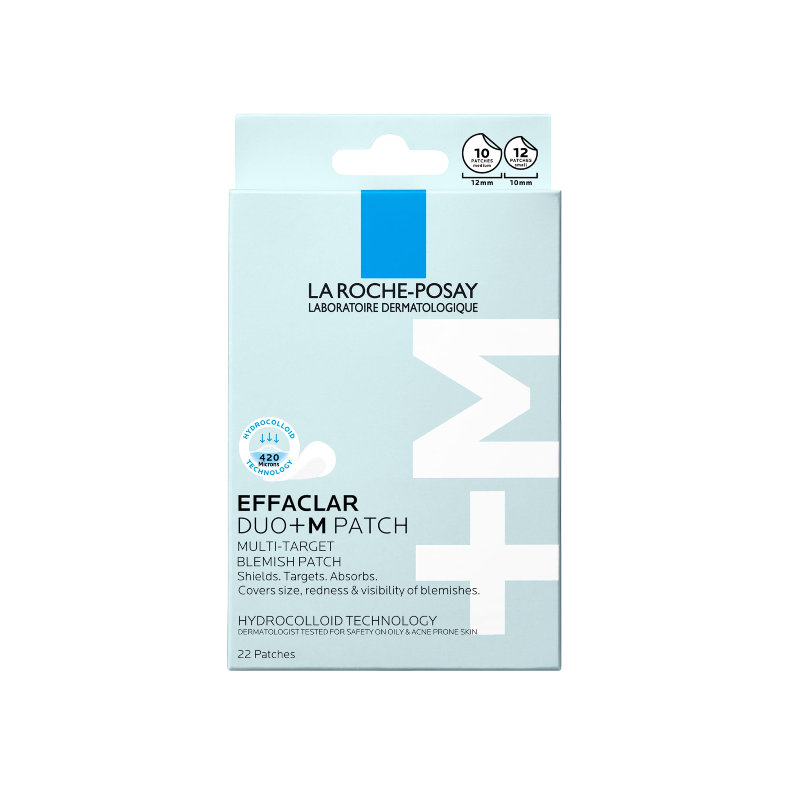 La Roche-Posay Effaclar Hydrocolloid Pimple Patches, 22 Count - Product Imagery