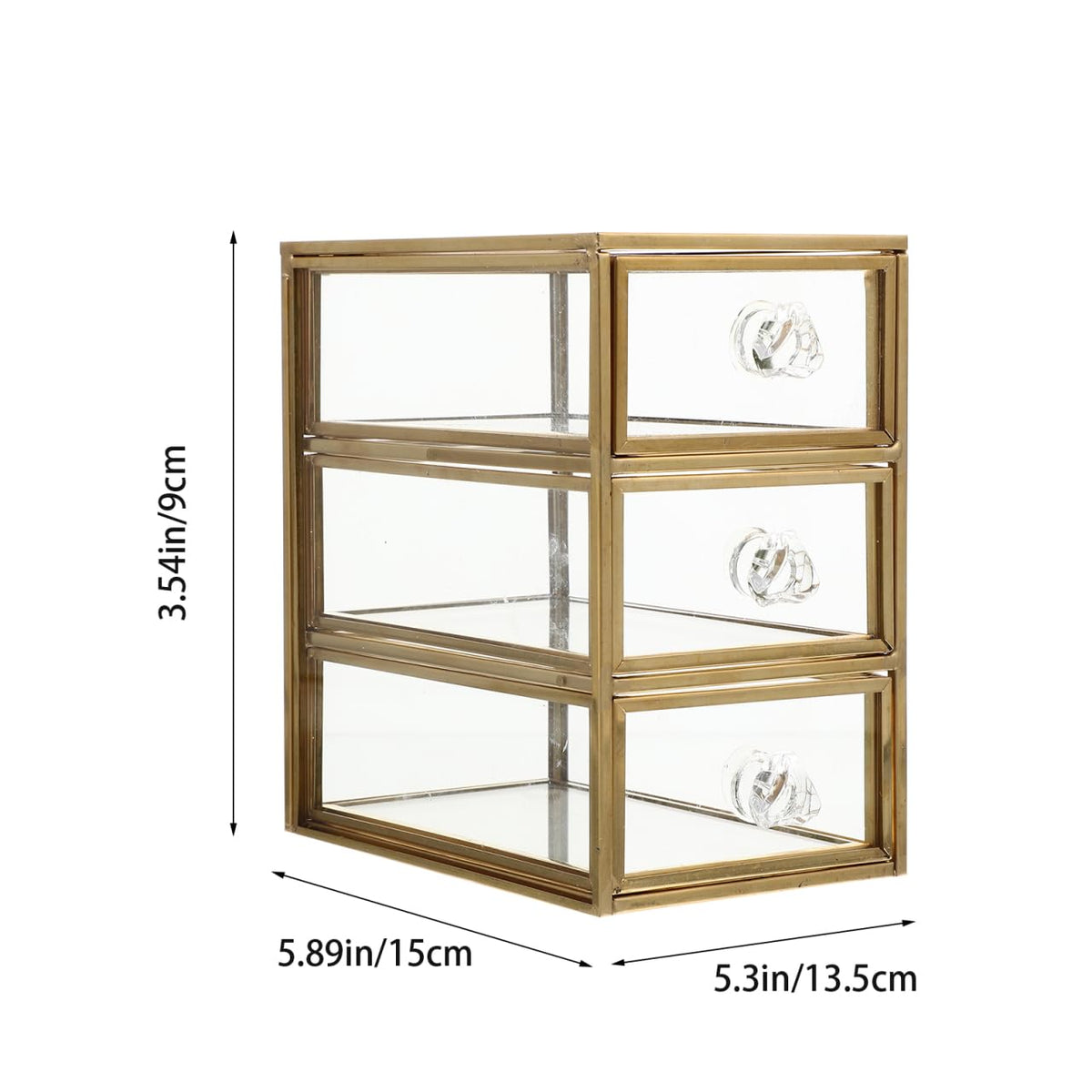 PRETYZOOM Drawer Jewelry Box Transparent Drawer Type Storage - PRETYZOOM Official Imagery - 4
