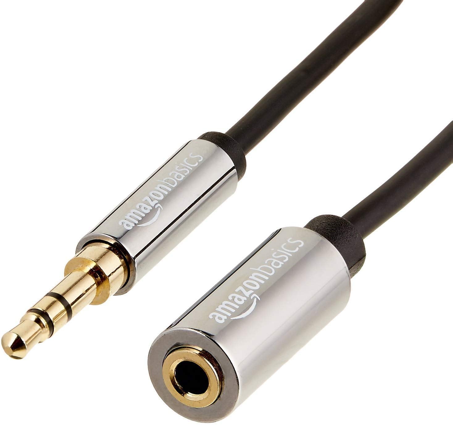 Amazon Basics 3.5mm Male to Female Stereo Audio Extension Cable f by Amazon Basics - Angle View 1