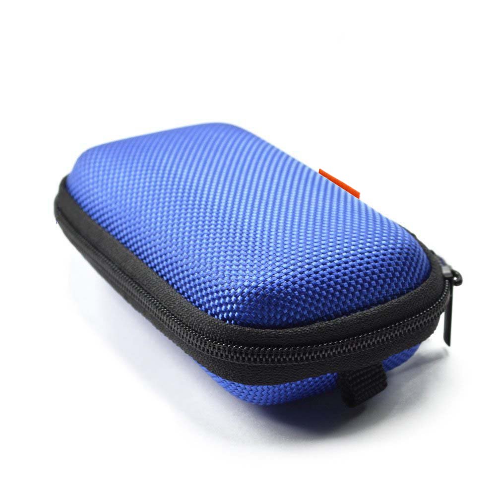 GLCON Blue Rectangle Small EVA Case, Lightweight Hard Shell Zipper Pouch - GLCON Official Product View 1