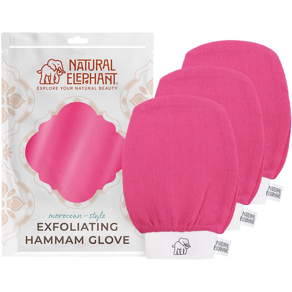 Natural Elephant Exfoliating Hammam Glove - Authentic Moroccan Kessa Body Scrub Mi - Natural Elephant Official Product View 8