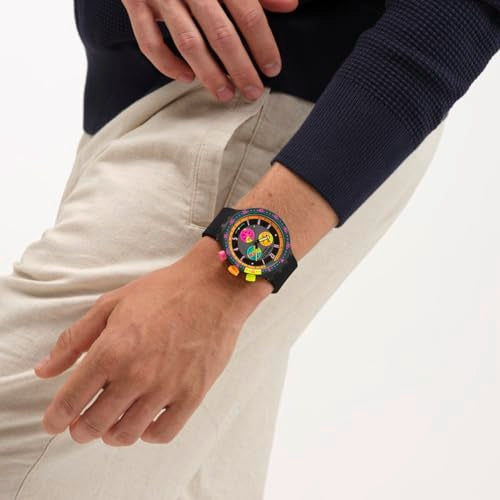 Swatch Big Bold Chrono Unisex Watch Casual Polymer Transparent - Product Imagery