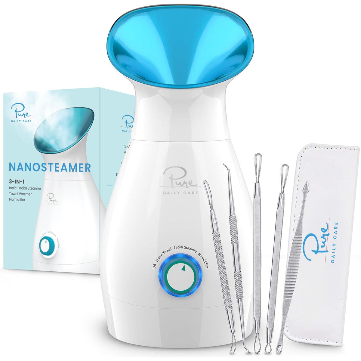 Pure Daily Care NanoSteamer Large 3 in 1 Nano Ionic Facial - Pure Daily Care Official Imagery - 1