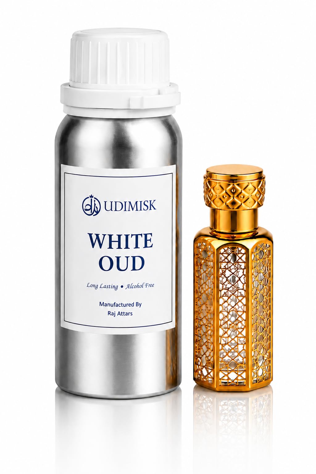 High Quality White OUD 100g Concentrated Perfume Oil Attar - Product Imagery