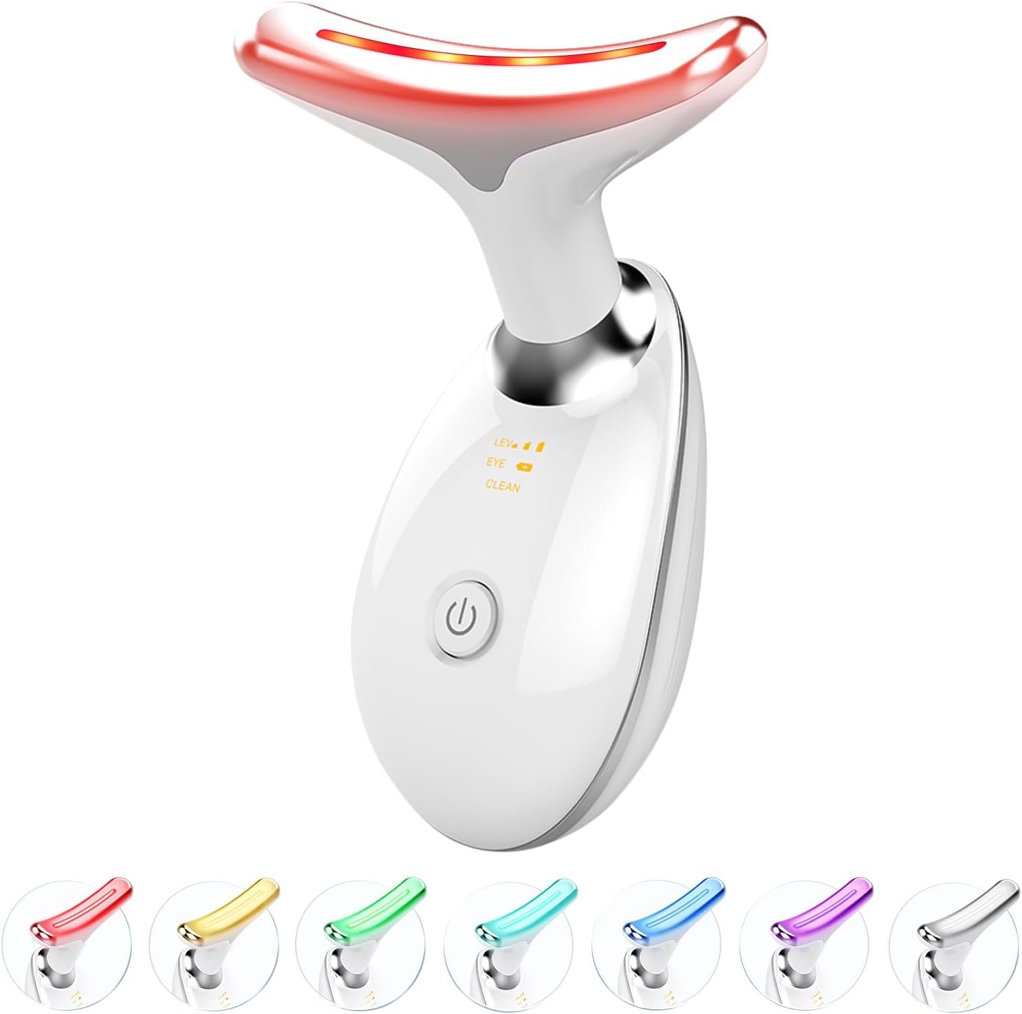 Red Light Therapy for Face and Neck, 7 Color Light Based Face - Product Imagery