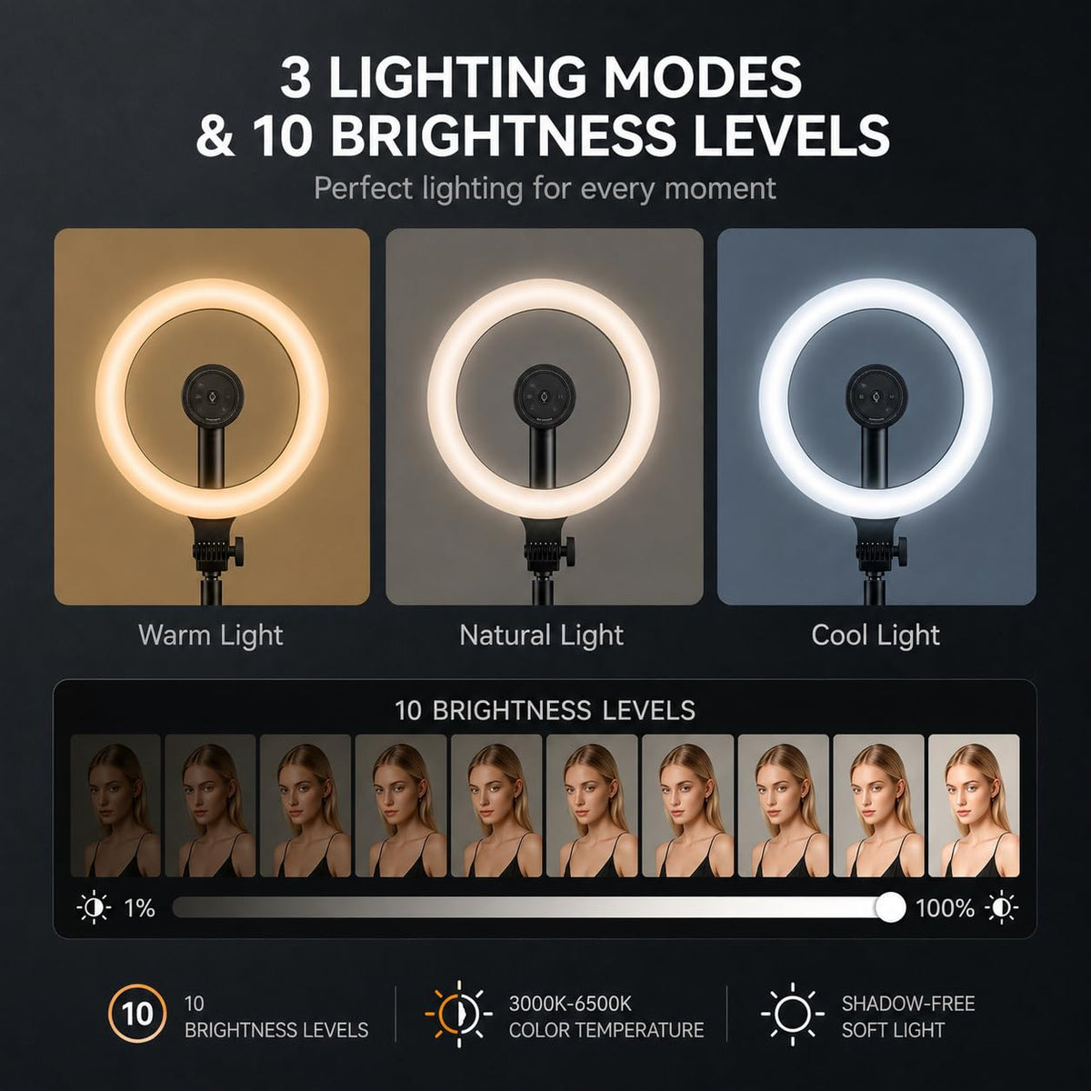 Ring Light with Stand and Wireless Microphone 10 Magnetic - Flurova Official Imagery - 7