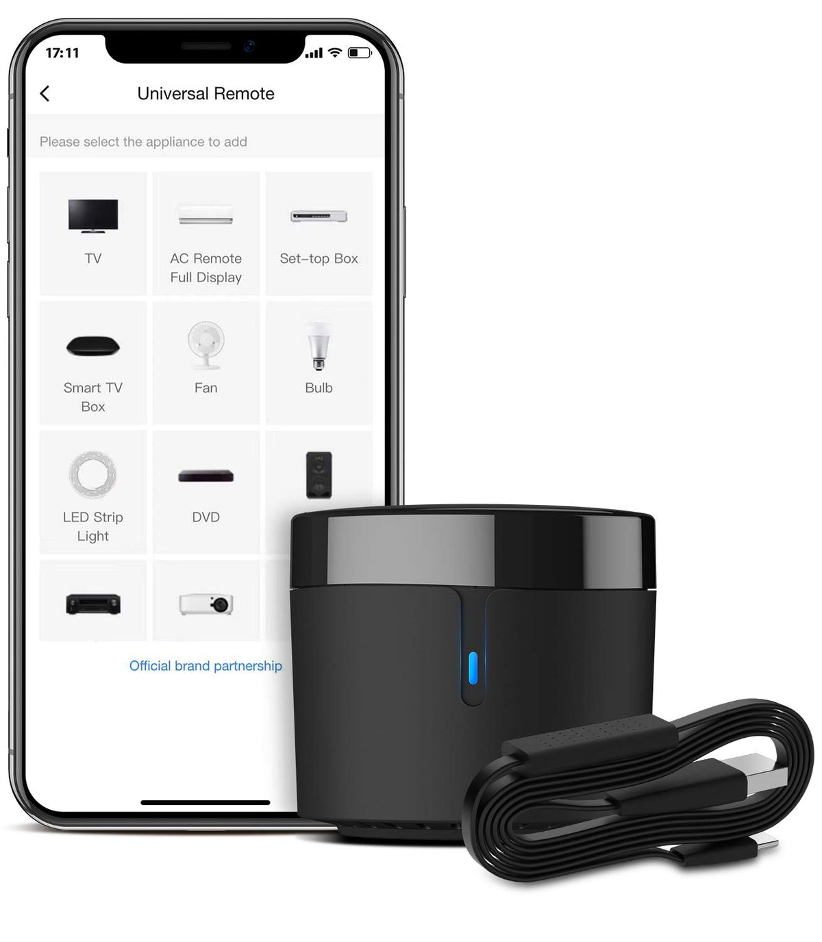 BroadLink RM4mini IR Smart Home Hub AC Univeral Remote with - Broadlink Official Imagery - 2