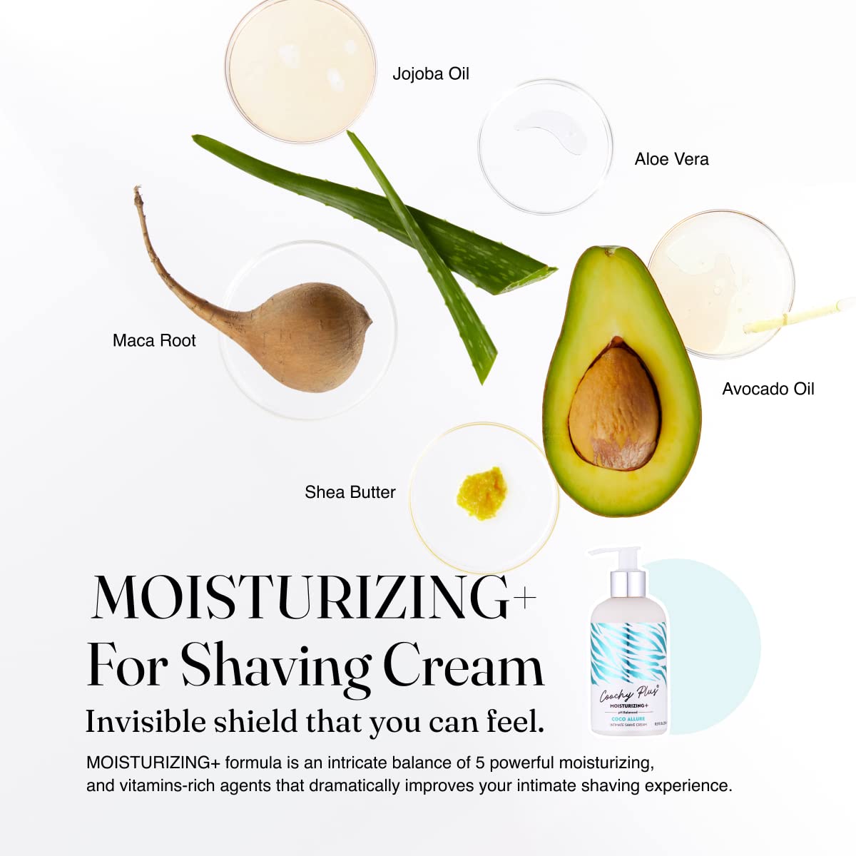 Coochy Plus Coco Allure Intimate Shaving Cream After Shave - IntiMD Official Imagery - 4