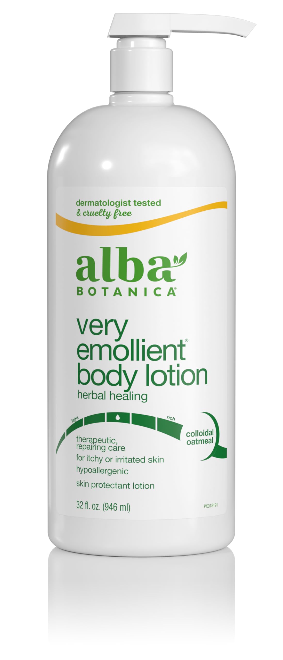 Alba Botanica Very Emollient Body Lotion, Herbal Healing, 32 Oz (Packaging May Vary)