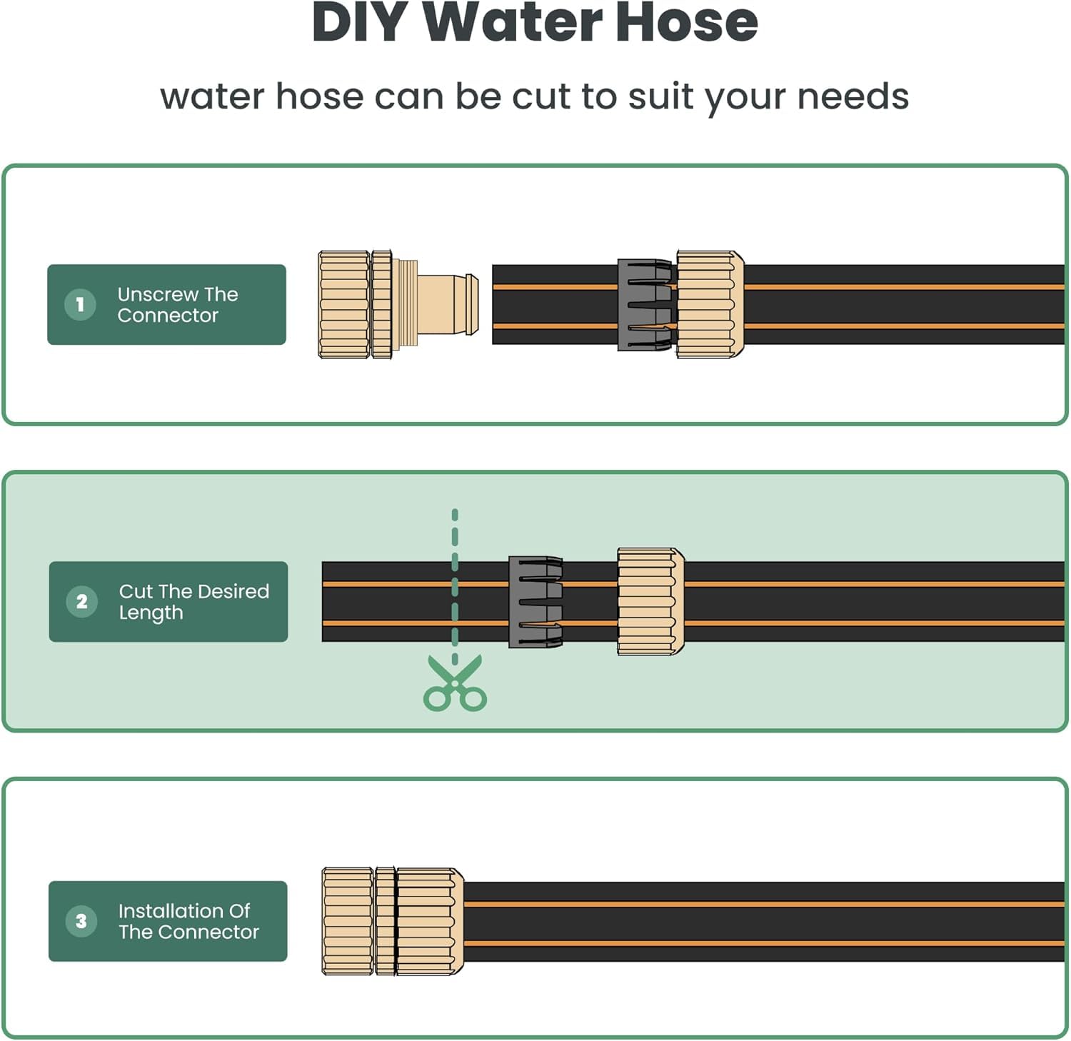 Giraffe Tools Garden Hose 5/8", 100ft Water Hose Heavy Duty - Giraffe Tools Official Product View 7