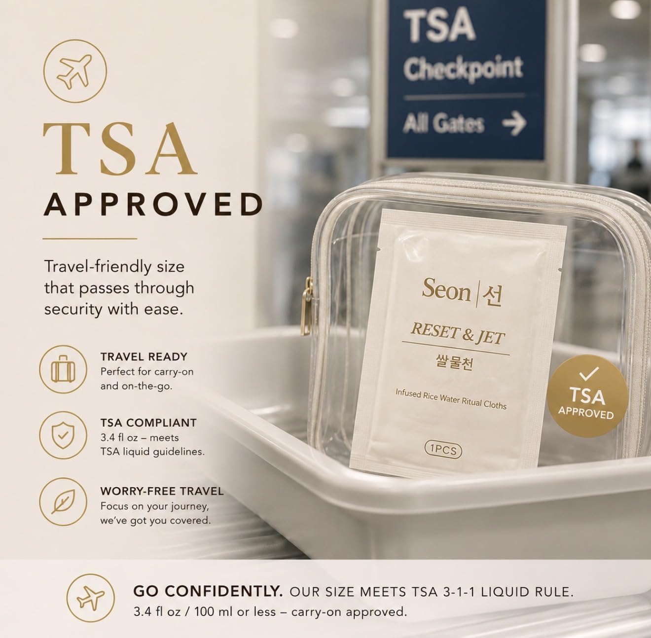 SEON Reset &amp; Jet Korean Skincare Facial Wipes. Rice Water - seon
