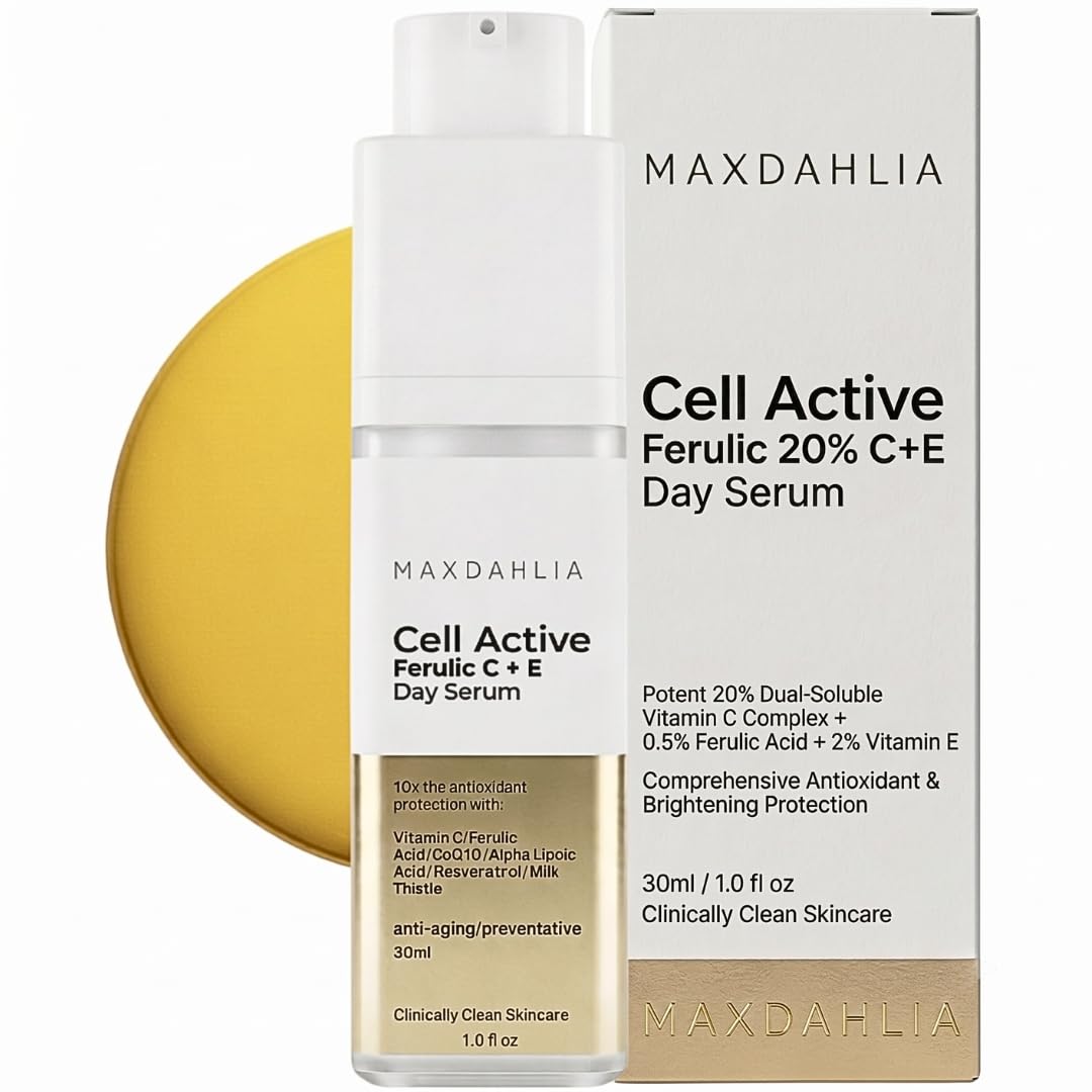 Cell Active 20 Vitamin C Ferulic Acid Vitamin E Anti Aging - MAXDAHLIA Official Imagery - 2
