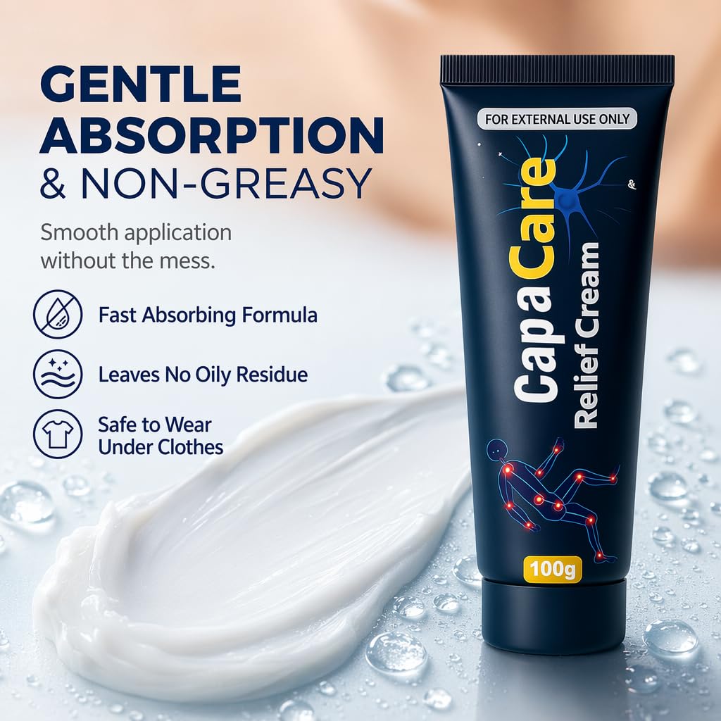 Capacare Neuropathy Relief Cream with Capsaicin & Arnica 100g