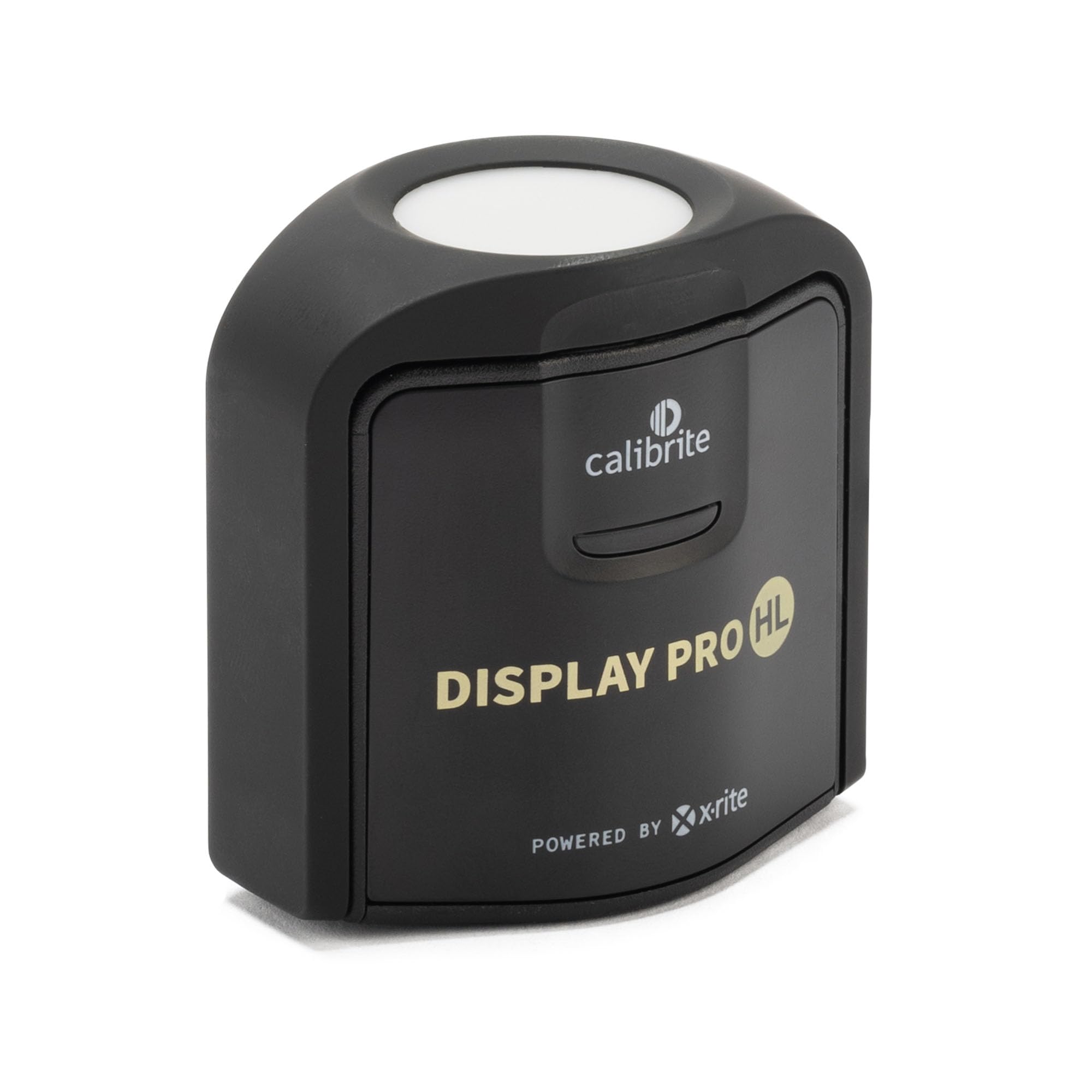 Calibrite Display Pro HL monitor calibration colorimeter measuring LCD, Mini LED, OLED displays with USB-C connection and calibration tools.