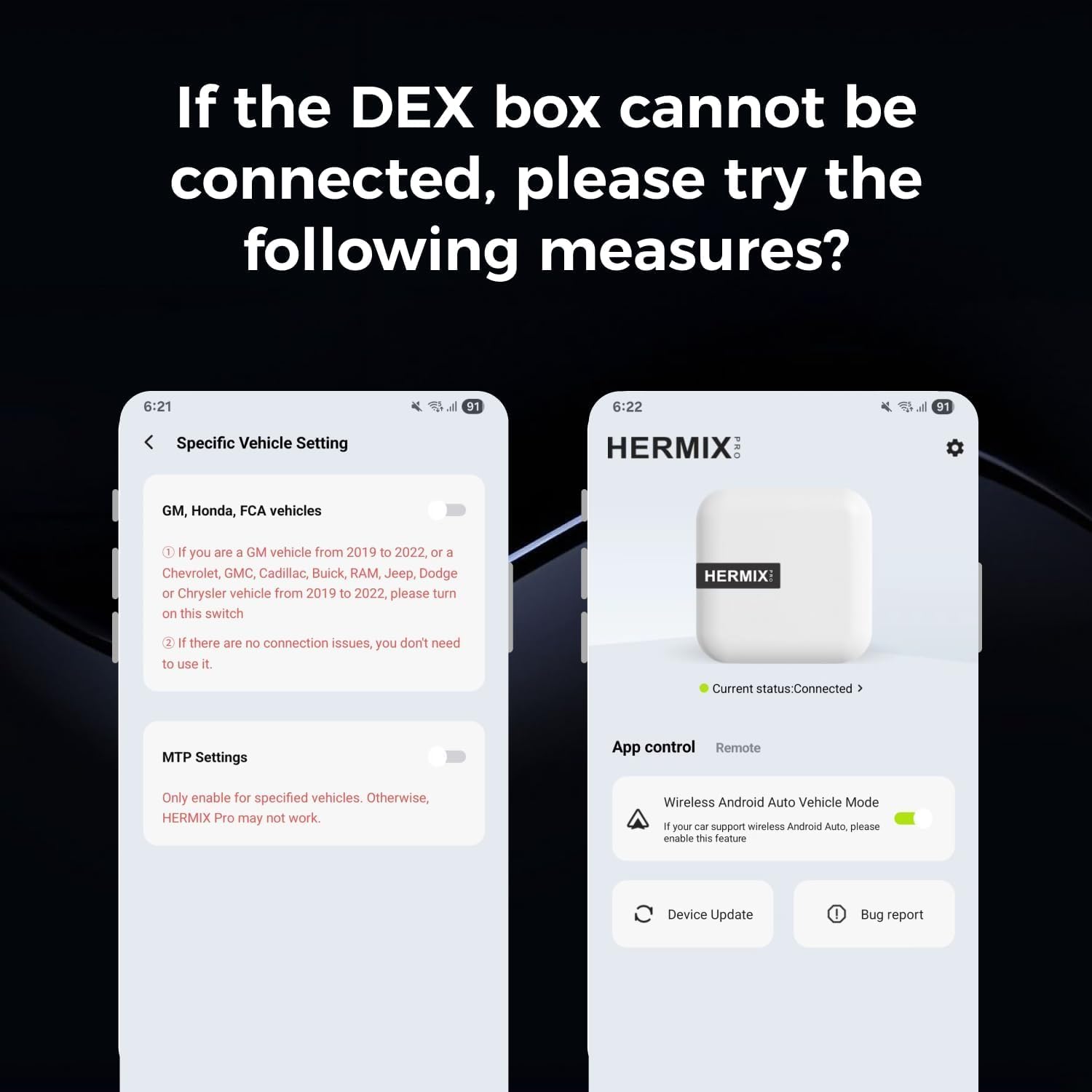 HERMIXPRO Android Auto Wireless Adapter Compatible with Samsung D by HERMIXPRO - Angle View 9